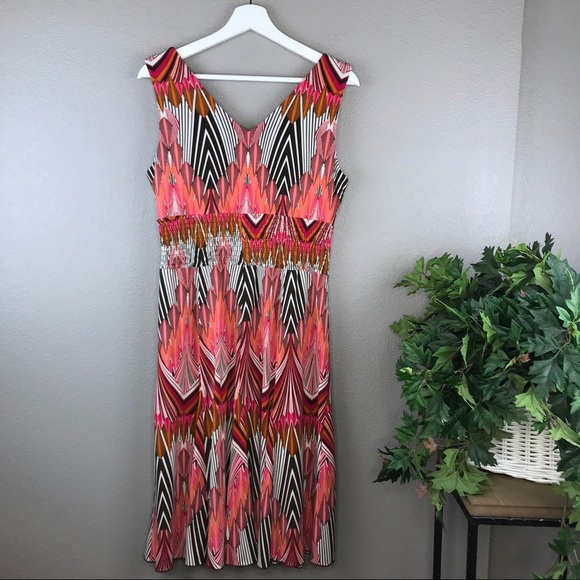 Rabbit Rabbit Rabbit Designs Abstract Print Dress Size 10 - Picture 2 of 6